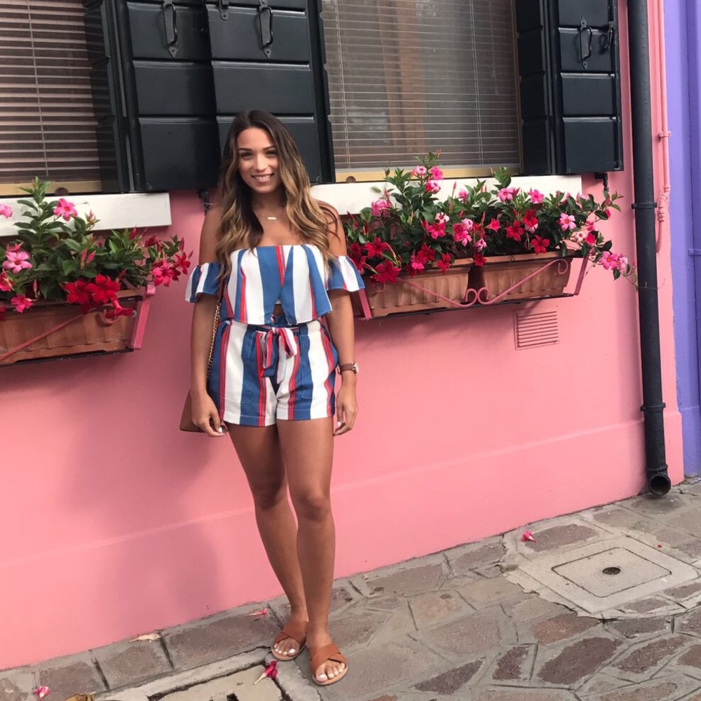 Fashion Nova Striped Coord
